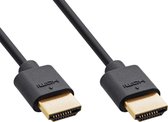 InLine 17933S, 0,3 m, HDMI Type A (Standard), HDMI Type A (Standard), Compatibilité 3D, 48 Gbit/s, Noir