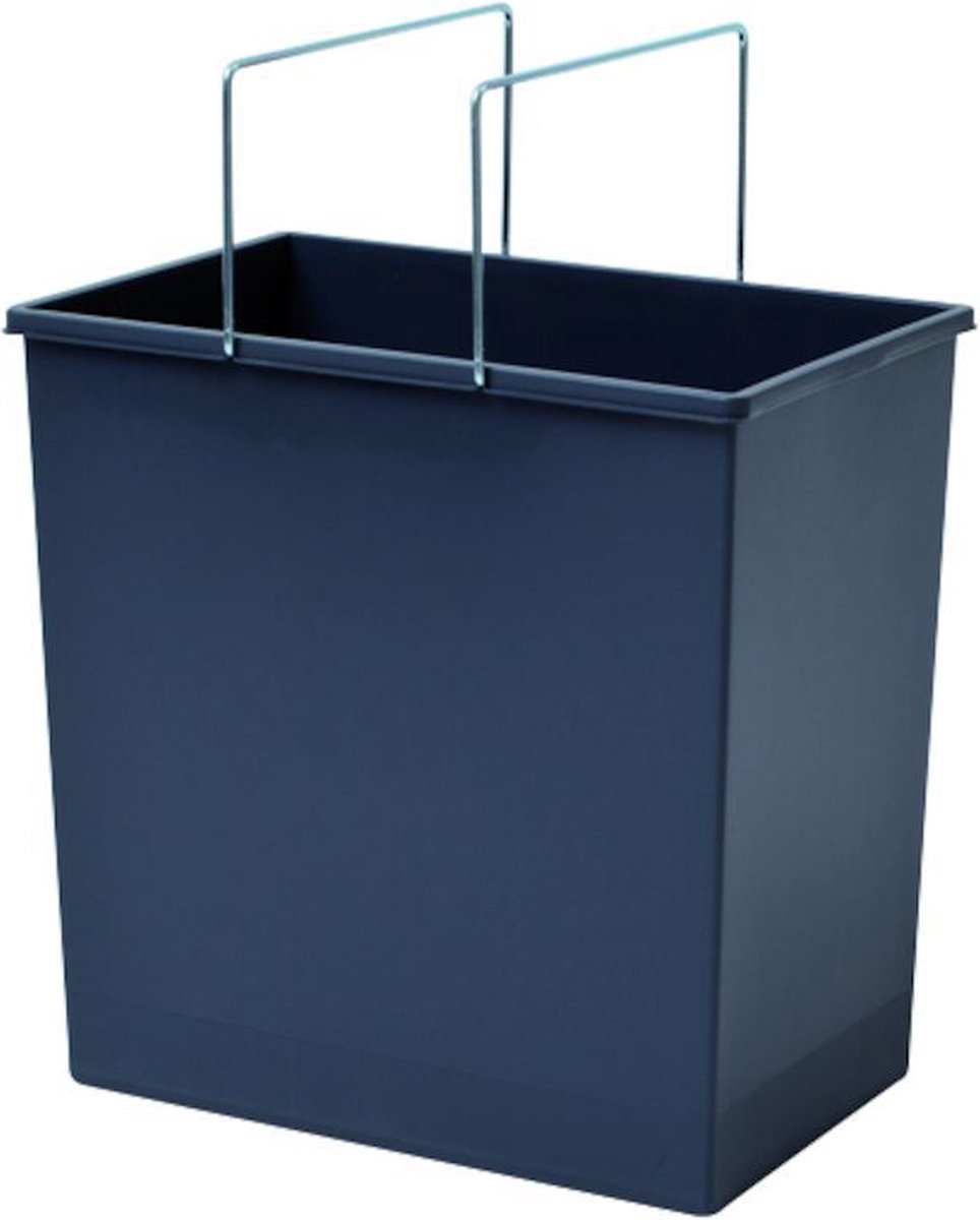 Binnenemmer 24 Ltr Donker grijs Doeco Voor spoelkastladen