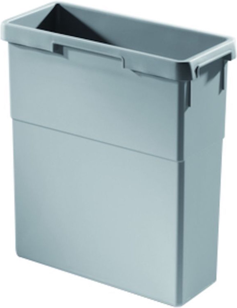 Binnenemmer 19 ltr Zilver grijs Doeco Voor spoelkastladen