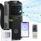 Klarstein -Pure Blizzard Smart- Mobiele Airco Met Afvoerslang- 3-In-1 Airco Met Ventilator & Luchtontvochtiger- Kleine & Draagbare Airco Voor Woning & Kantoor- Met Nachtmodus & App-Bediening- 7000 Btu - Zwart