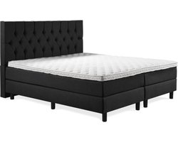Boxspring Luxe 140x200 Capiton Zwart