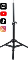 BS® Tripod Camerastatief - 200cm in hoogte verstelbaar - Ideaal voor Instagram TikTok en Zoom - GEEN Telefoonhouder