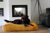 Dog's Companion Hondenkussen / Hondenbed - L - 115 x 85 cm - Okergeel Ribcord