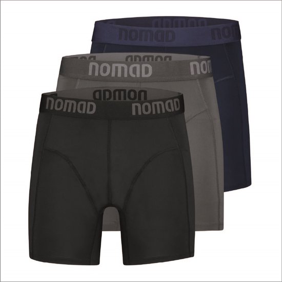 NOMAD® Boxershorts Heren 3 Pack | Maat XXL | Comfortable Active Sport Boxershort | Boxers Heren | Lichtgewicht
