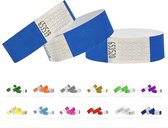 Bracelets Tyvek pour événements - 500 pièces - Blauw fluo