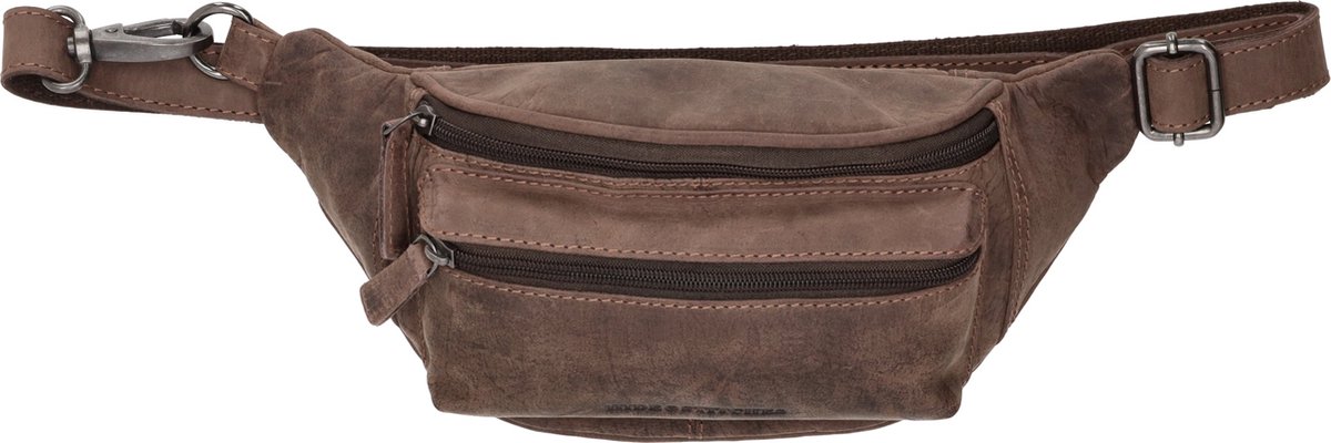 Hide & Stitches Idaho Heuptas - 100% Leer - Donkerbruin