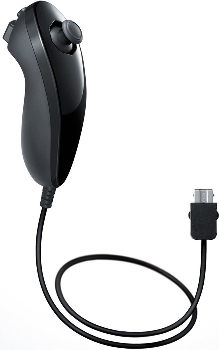 Nunchuck Controller Accessoire - Geschikt voor Nintendo Wii - Zwart