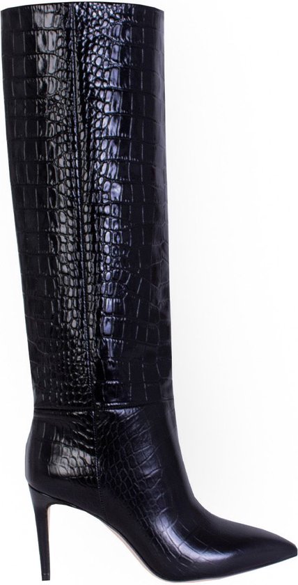 Paris Texas Croco Leather Print Stiletto Boot 85
