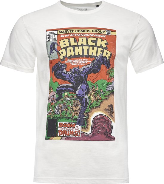 T-shirt Marvel Black Panther Pour Garçons – Manches Courtes, Impression Métallique Scintillante, Licence Officielle
