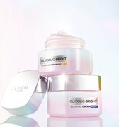 L'Oréal Paris Glycolic-Bright Glowing Cream Day 50ml - SPF17 Day Cream for women Medium Protection SPF 15 - 25, Pigment Spots