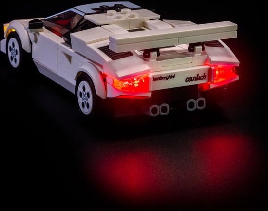 LEGO® 76908 Speed Champions Lamborghini Countach, Jouet modèle de Voiture  de Course Pour les Enfants de 8 Ans et Plus blanc - Lego