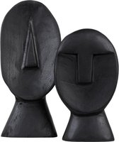 MUST Living Statue Nosy, set of 2,30x17x7 cm / 40x18x8 cm, black