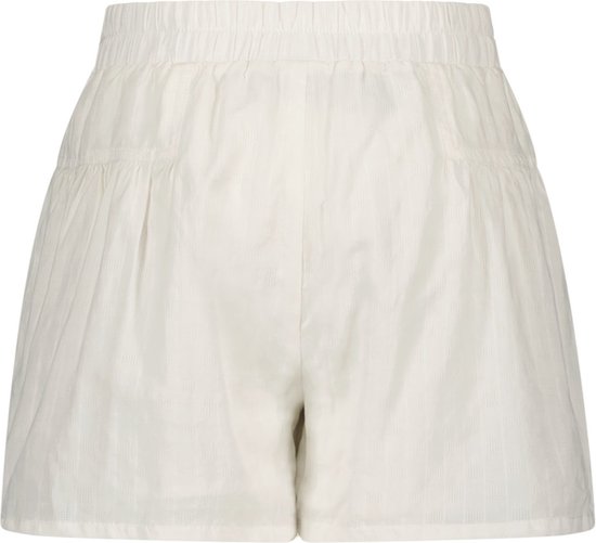 Meisjes short met riem - Off white