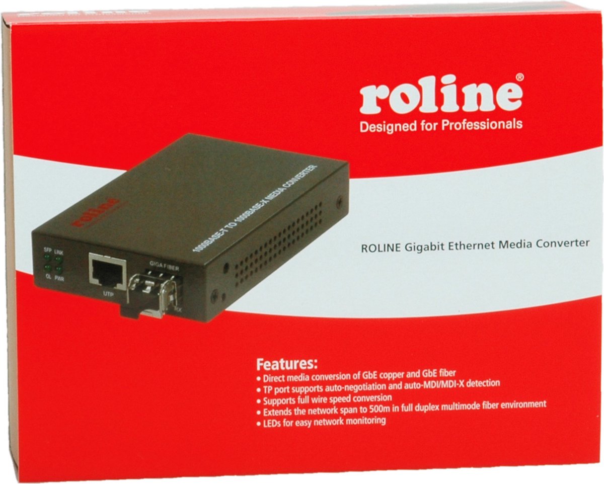 ROLINE Gigabit Converter, RJ-45 - LC (incl. mini GBIC)