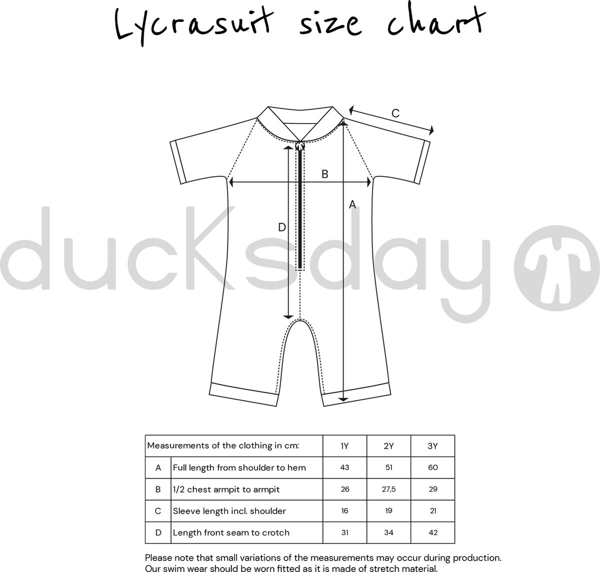 Ducksday - zwempak voor baby en peuter - UV - werend - UPF50+ - unisex - Waikiki - 3 jaar — afbeelding 2
