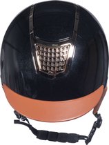 Casquette casque d'équitation Edinburgh noir réglable taille M (56-58 cm)