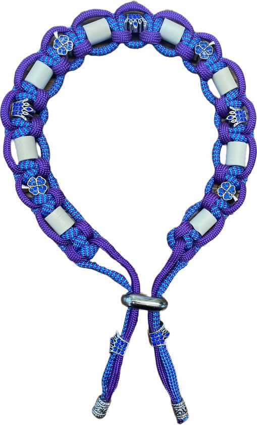 Grootgat kraal, strass, polymeer, paars, gat 4,7 mm | Effen gekleurde kralen met kern
