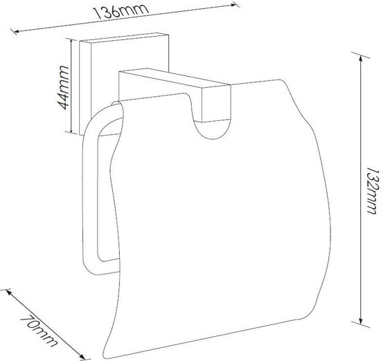 Haceka Mezzo Reserverolhouder mat chroom - 1121865 - Sanitairwinkel.nl