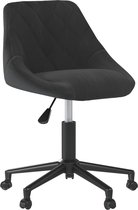 vidaXL-Kantoorstoel-draaibaar-fluweel-zwart