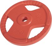 Gorilla Sports Gewichtsschijf - Halterschijf - 25 kg - Gripper Gietijzer (rubber coating) - 50 mm