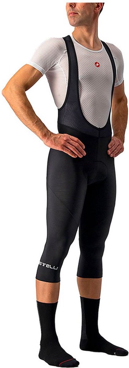 Castelli Entrata Thermal 3/4 Fietsbroek Zwart M Man