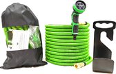 Bol.com Green Garden -Flexibele tuinslang -Super Sterk Uitrekbare Tuinslang tot 30 Meter + GRATIS tas + Tuinslanghouder - Tuinsp... aanbieding