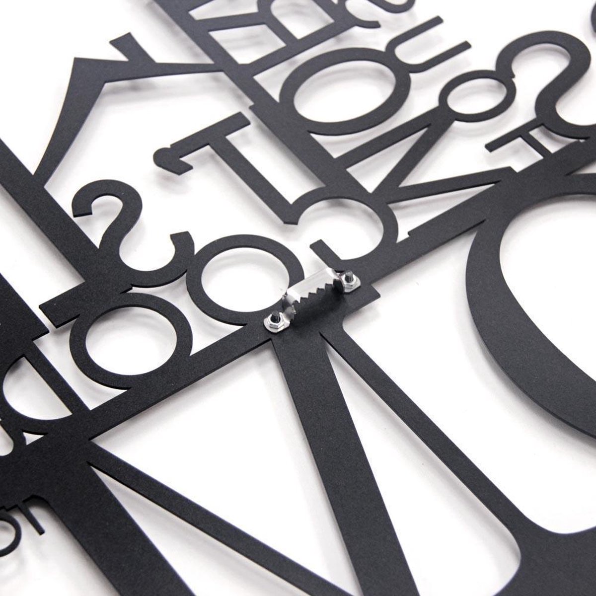 Muurteksten Huis &quot;HOME IS&quot; Quotes Metal Wall Art