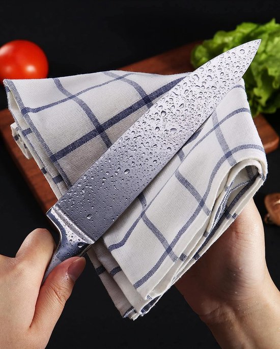 Justup Messenset, 6-delige set met scherpe keukenmessen, koksmessenset