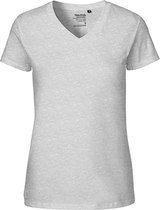 Ladies´ V-Neck T-Shirt met korte mouwen Sport Grey - XXL