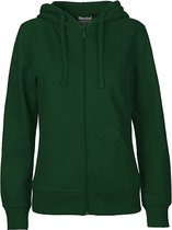 Bol.com Fairtrade Ladies Zip Hoodie met capuchon Bottle Green - XL aanbieding