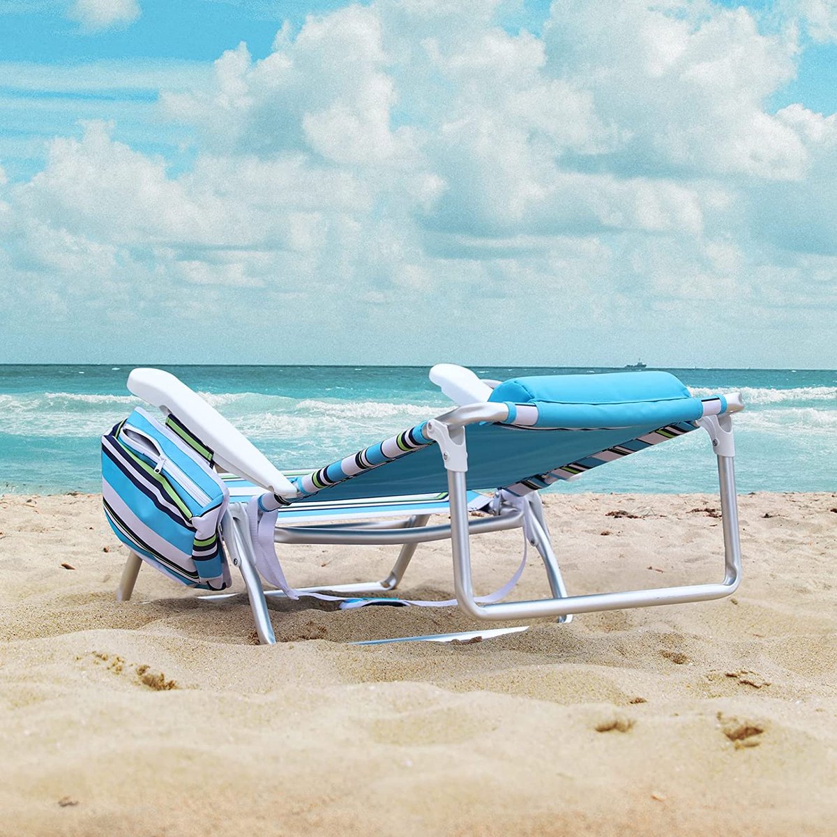 Chaise de plage pliable chaise longue de plage portable légère capacité de  charge de... | bol