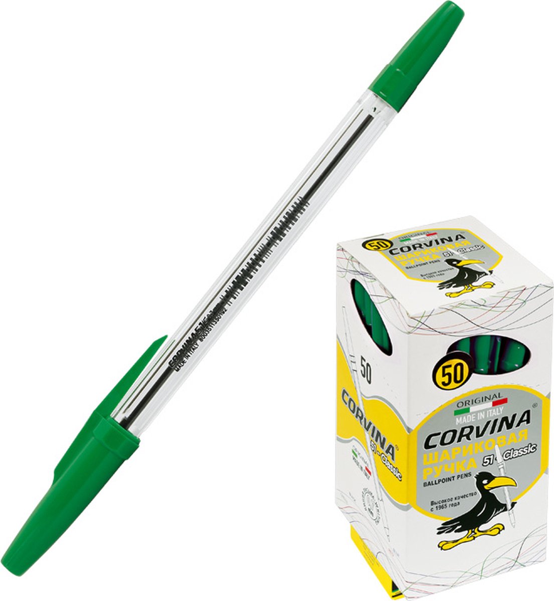 Ball pen 0,7 CORVINA 51 (40383/04) Groen 50pcs