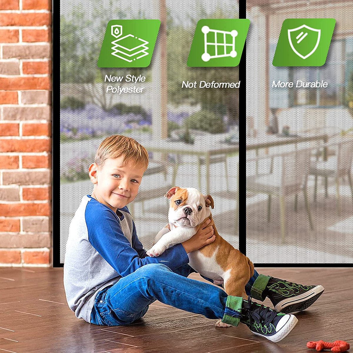 Moustiquaire Porte Magnetique 75 X 240 Cm Facile À Installer Sans