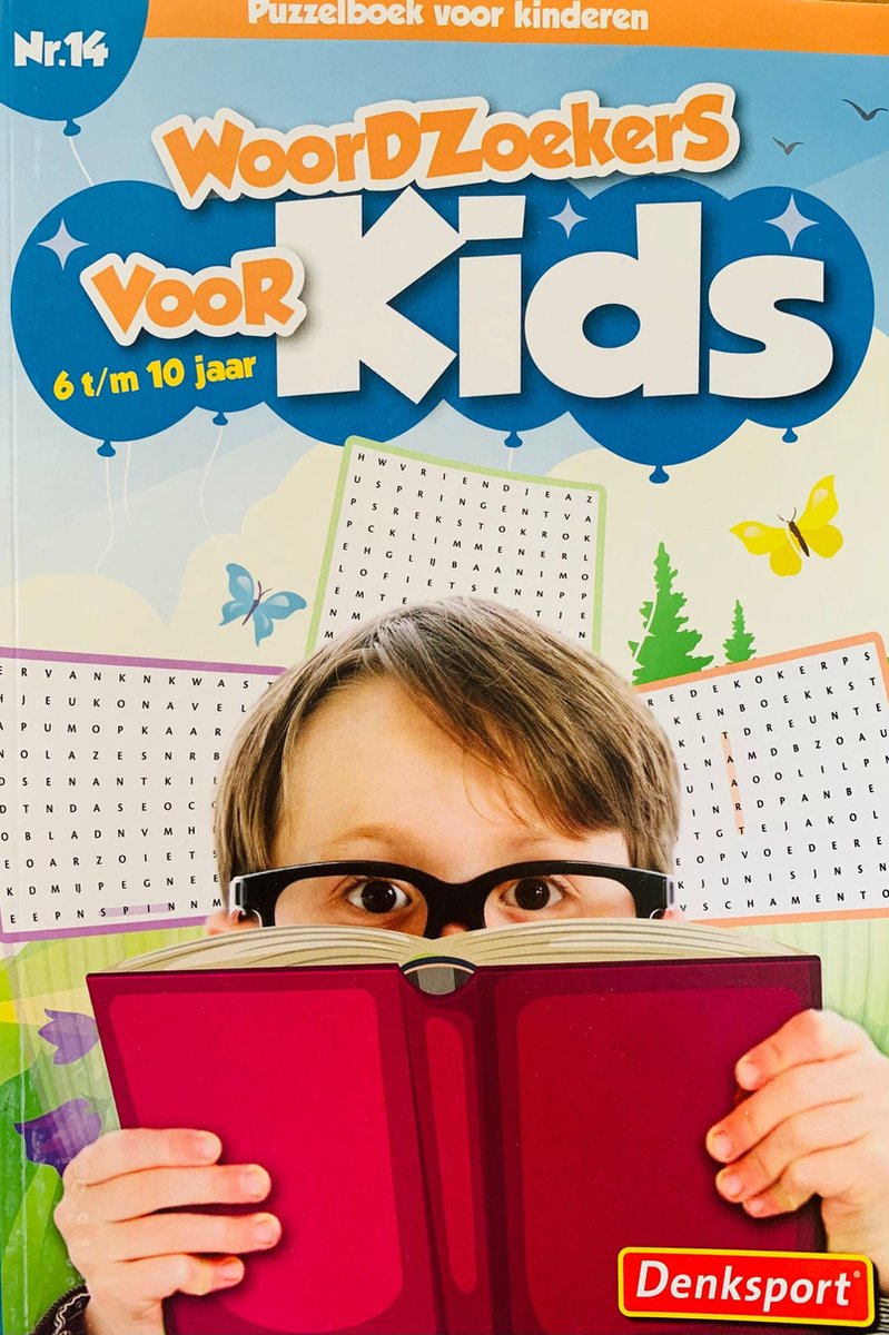 Denksport | Nr.14 Woordzoekers voor kinderen 6-10 jaar | Denksport junior |  Puzzelboek... | bol.com