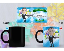 Magische Mok hier drinkt de beste Financieel Administratief Medewerker ter wereld - beroep - beroepen en ambachten - professions and trades - cadeau - liefde - cute - functie - occupatie - gift