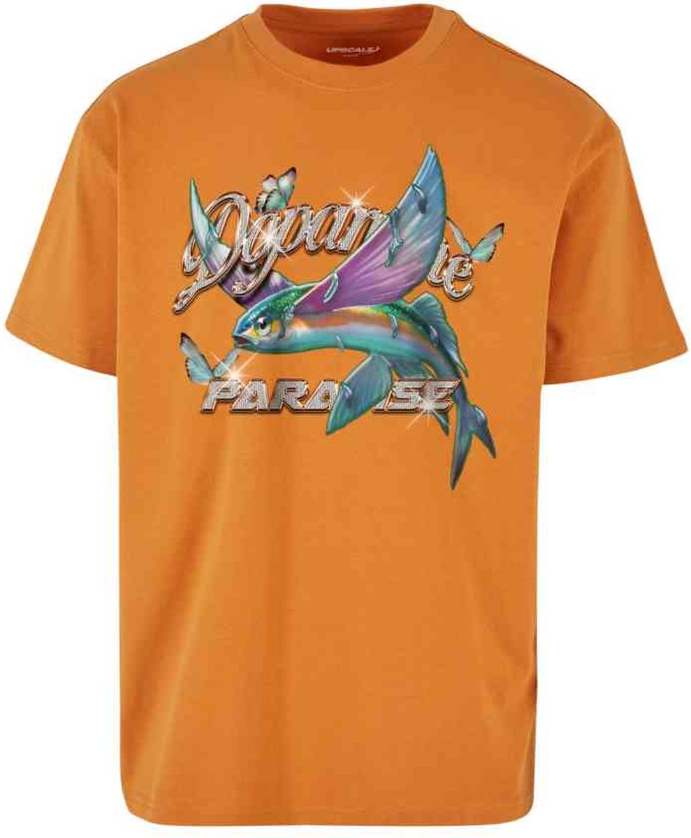 Mister Tee Dopamine Paradise Oversize Heren Tshirt S Oranje