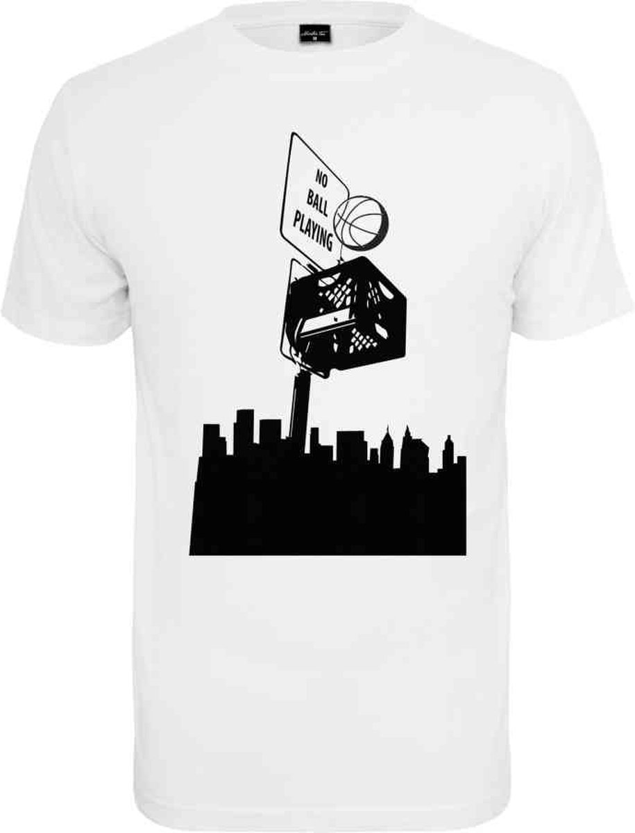 Mister Tee No Ball Heren T-shirt XS Wit
