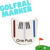 Golfbal marker - One Putt golfbalmarker - Putten & Putterslijn - Ball marker - Greenmarker - Bal markeren - Marker Golfbal - Golfbalmarker - Golfballen - Golfaccesoires - Golftrainingsmaterialen