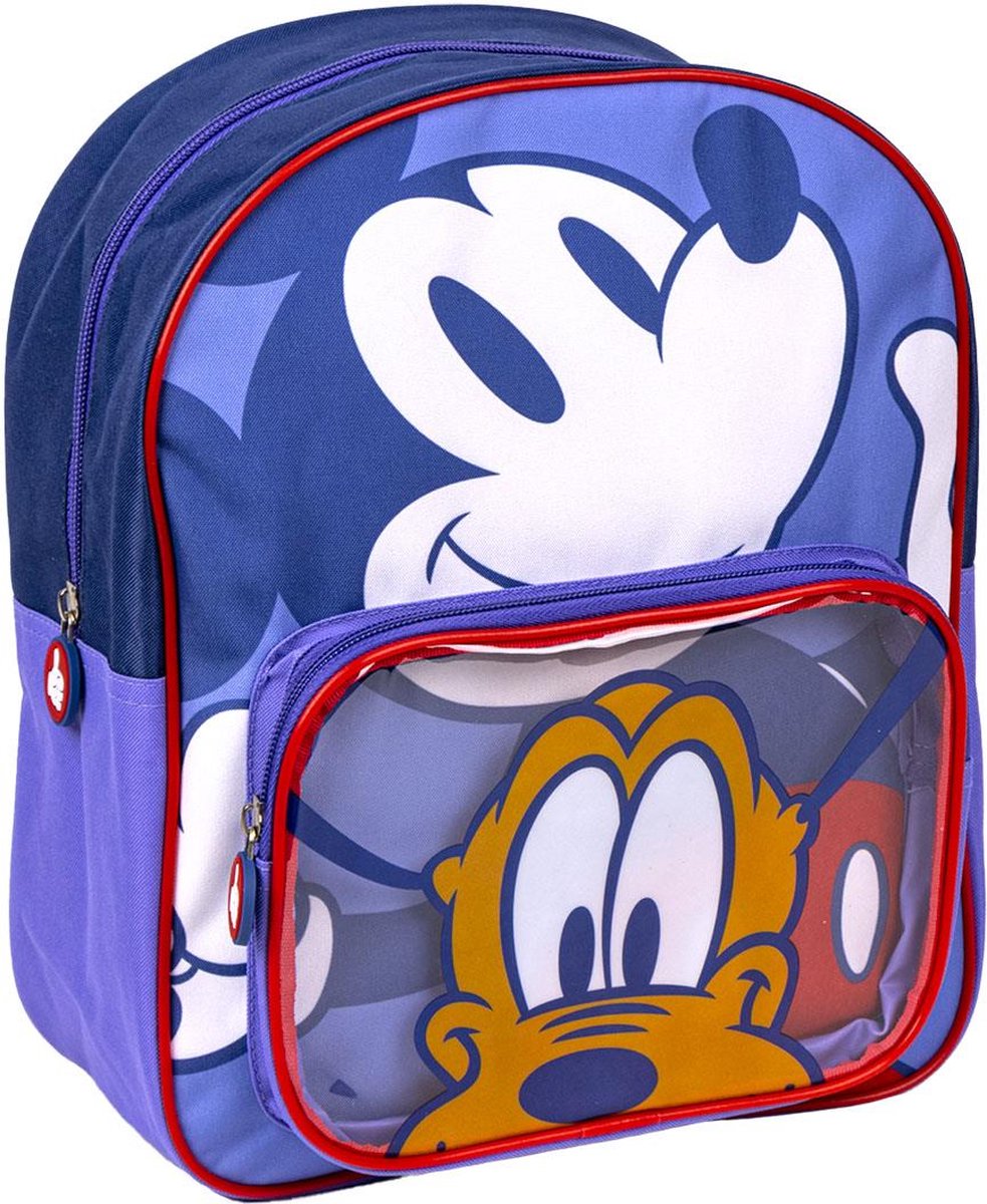 Disney Mickey Mouse en Pluto Rugzak 2 vakken - Hoogte 30cm