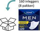 TENA Men Level 2 - 8 pakken - 160 inleggers
