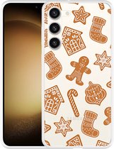 Cazy Hoesje geschikt voor Samsung Galaxy S23+ Christmas Cookies