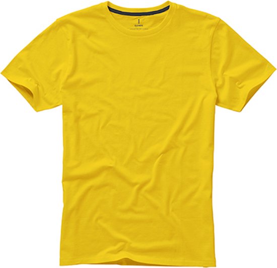 Heren T-shirt 'Nanaimo' met ronde hals Yellow - S