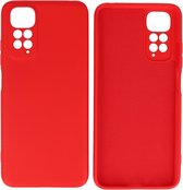 Fashion Backcover Telefoonhoesje - Color Hoesje - Geschikt voor de Xiaomi Redmi Note 11 - 11s 4G - Rood