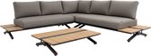 Lanterfant Loungeset Noah - Aluminium - Bronze - 6 personen - Weerbestendig - Waterafstotend