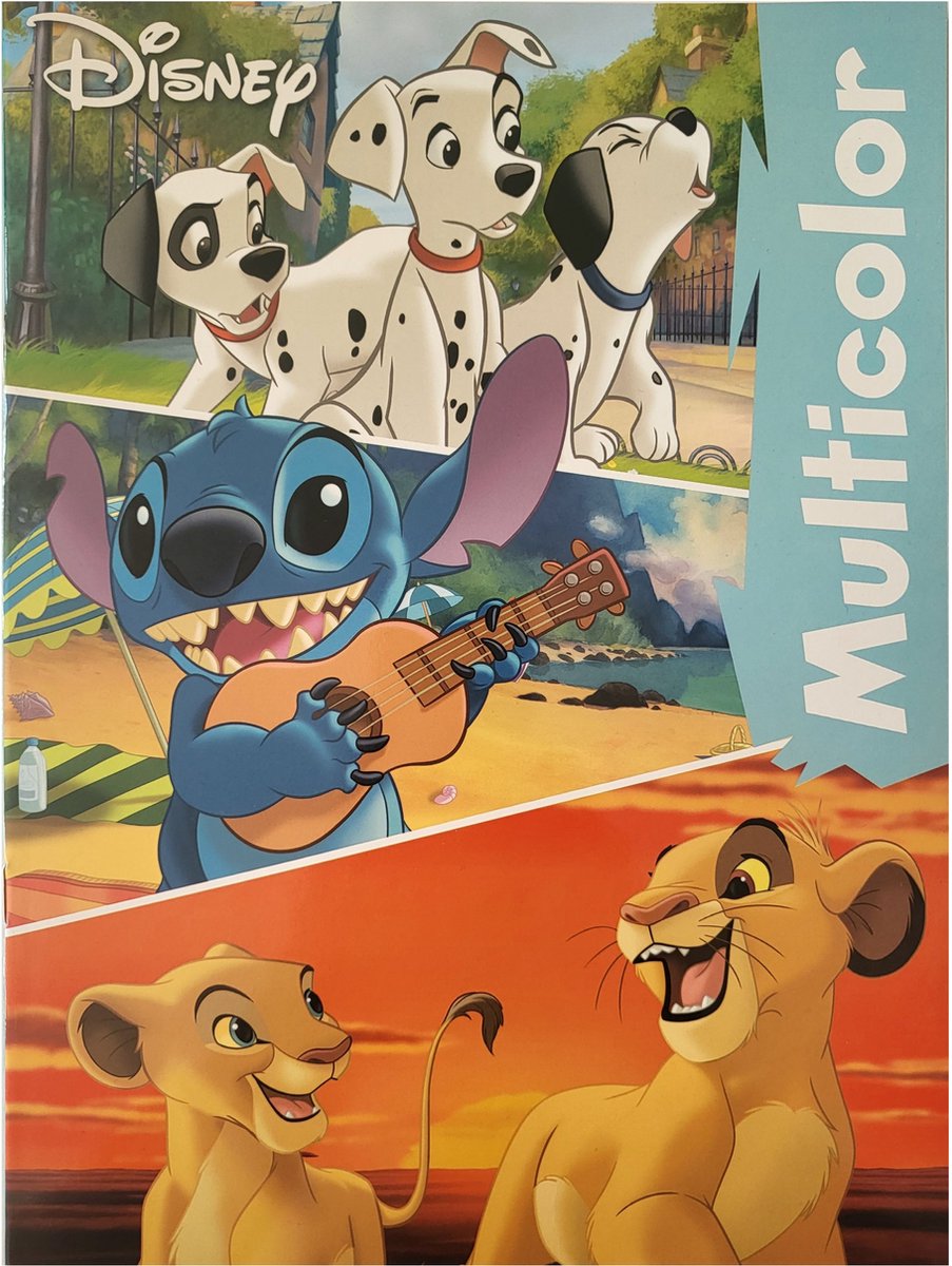 Disney Kleurboek 17 kleurplaten en voorbeelden in kleur kleuren