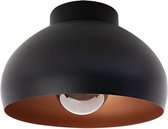 EGLO Mogano 2 Plafondlamp - E27 - Ø28 cm - Zwart/Koper