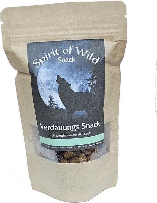 Spirit of Wild Honden Snack Spijsvertering Graanvrij 130g