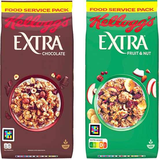 Kellogg's EXTRA cornflakes Chocolate & Nuts + Fruit & Nuts