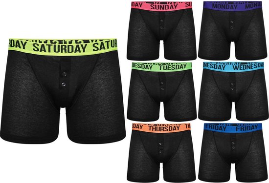 7 Days mannen boxershort Designer Weekdays katoenen ondergoed 7st/verpakking