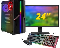 ScreenON – Gaming Set – X10599 – V1 (Game PC X10599 + 24 Inch Monitor + Toetsenbord + Muis)